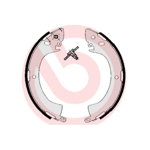 Bremsbackensatz Brembo S54506 Essential Line f&uuml;r Mitsubishi Hinterachse