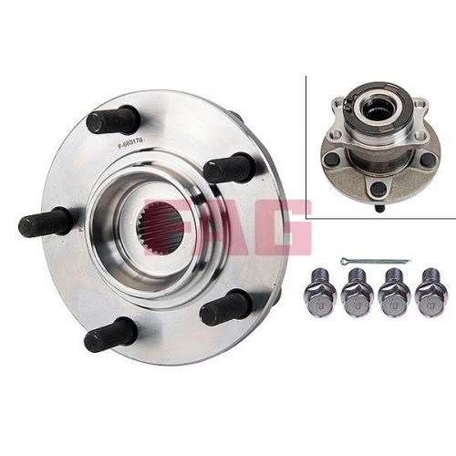 Radlagersatz Schaeffler Fag 713 6198 90 für Citroën Mitsubishi Peugeot