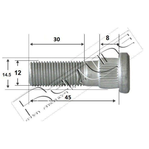 Bolzen Achsstrebe Red-line 73NI003 f&uuml;r Nissan Subaru Hinterachse