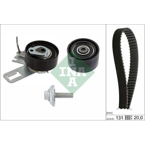 Zahnriemensatz Schaeffler Ina 530 0760 10 f&uuml;r Citro&euml;n Ford Opel Peugeot Toyota