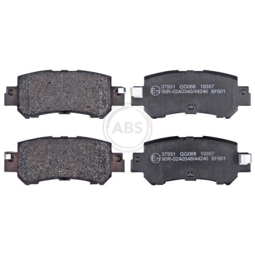 Bremsbelagsatz Scheibenbremse A.b.s. 37931 f&uuml;r Mazda Hinterachse