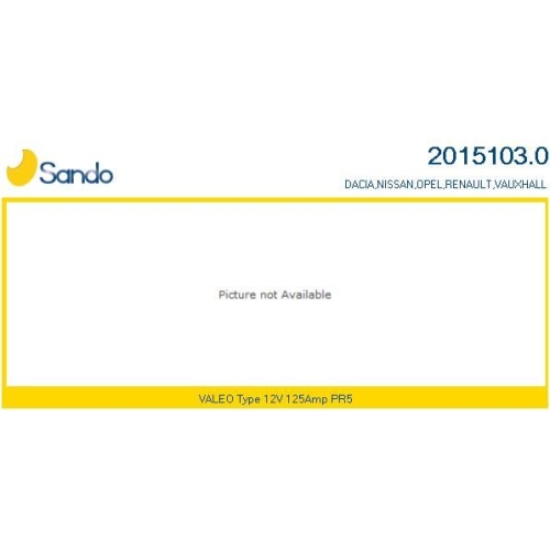 Generator Sando 2015103.0 für Nissan Renault