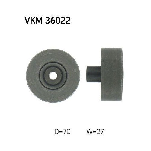 Umlenk /f&uuml;hrungsrolle Keilrippenriemen Skf VKM 36022 f&uuml;r Renault Mitte Rechts