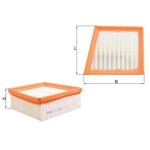 Luftfilter Mahle LX 2633 f&uuml;r Ford Mazda Ford Asia &amp; Oceania