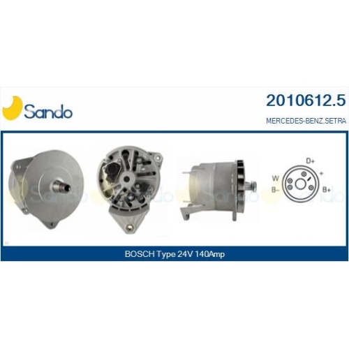 Generator Sando 2010612.5 f&uuml;r K&auml;ssbohrer Mercedes Benz