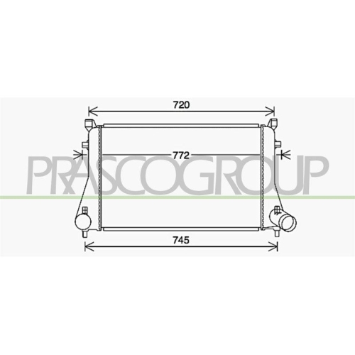 Ladeluftkühler Prasco VG400N001 Aq für Audi Seat Skoda VW