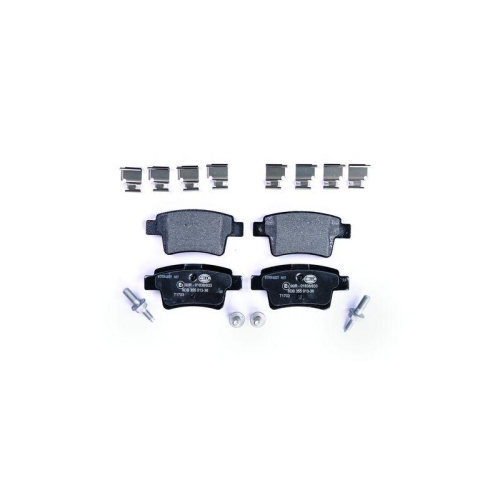 Bremsbelagsatz Scheibenbremse Hella 8DB 355 013-361 f&uuml;r Citro&euml;n Hinterachse