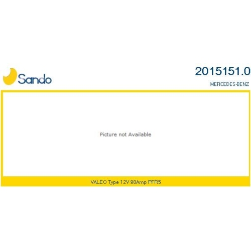 Generator Sando 2015151.0 f&uuml;r Mercedes Benz Mercedes Benz Mercedes Benz
