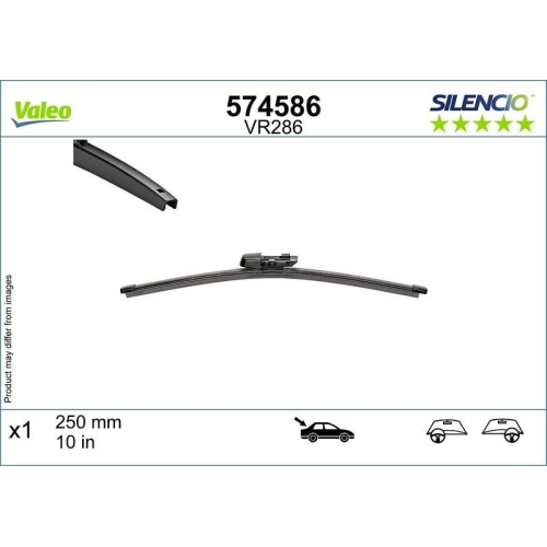 Wischblatt Valeo 574586 Silencio Rear für VW Hinten