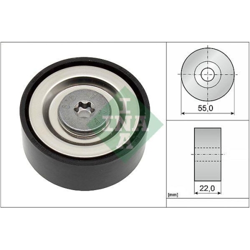 Umlenk /f&uuml;hrungsrolle Keilrippenriemen Schaeffler Ina 532 0720 10 f&uuml;r Bmw Toyota