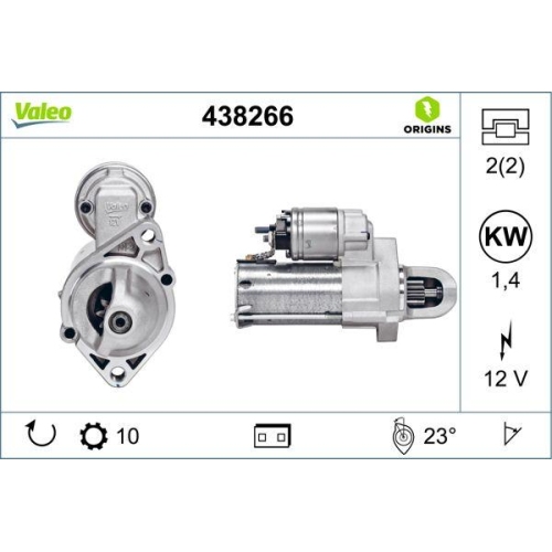 Starter Valeo 438266 Valeo Origins New Oe Technologie für Mercedes Benz