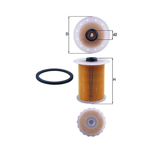 Kraftstofffilter Mahle KX 183D f&uuml;r Nissan Opel Renault Vauxhall General Motors