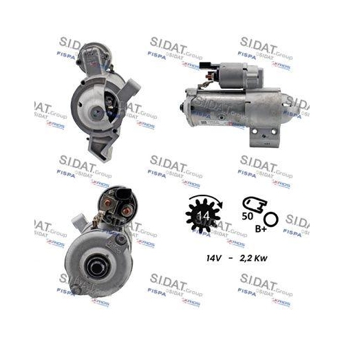 Starter Sidat S12VA0848 f&uuml;r Bmw