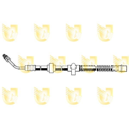 Bremsschlauch Unigom 378176 für Citroën Peugeot Hinterachse Links