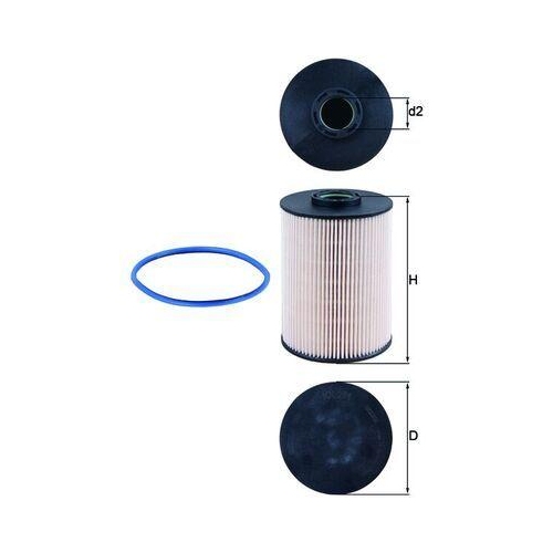 Kraftstofffilter Mahle KX 211D f&uuml;r Citro&euml;n Ford Peugeot