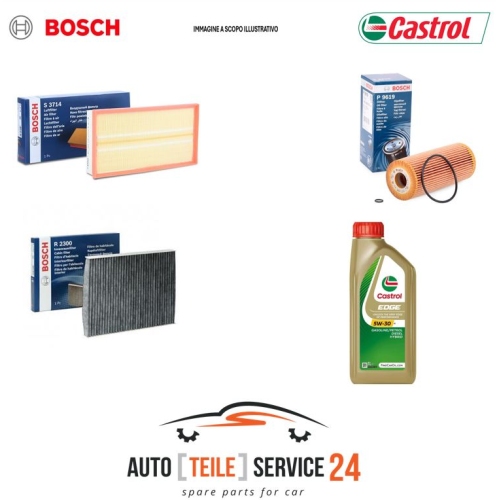 Servicekit 3 Filter Bosch für VOLVO XC70 V70 S80 S60 sxu #p+6 Liter Öl 5w30