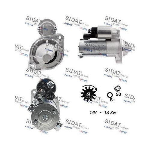 Starter Sidat S12GN0979 f&uuml;r Chery DR