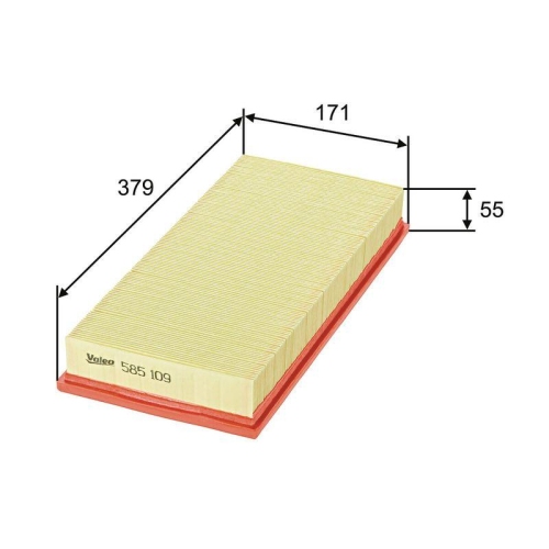 Luftfilter Valeo 585109 f&uuml;r Ford Mercedes Benz Mercedes Benz Mercedes Benz Amc