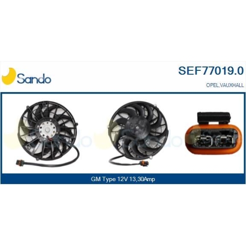 Elektromotor K&uuml;hlerl&uuml;fter Sando SEF77019.0 f&uuml;r General Motors