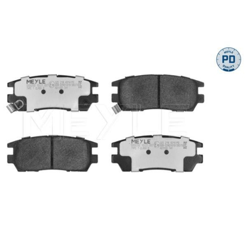 Bremsbelagsatz Scheibenbremse Meyle 0252184014PD f&uuml;r Mitsubishi Hinterachse