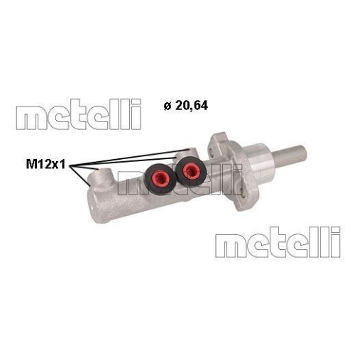 Hauptbremszylinder Metelli 05-1118 f&uuml;r Seat Skoda VW
