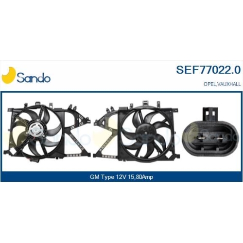 Elektromotor K&uuml;hlerl&uuml;fter Sando SEF77022.0 f&uuml;r General Motors