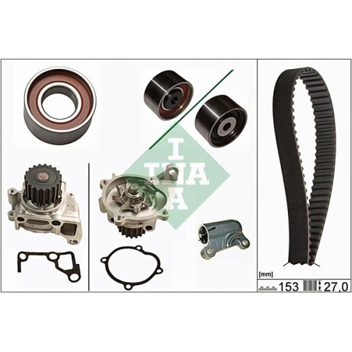 Wasserpumpe + Zahnriemensatz Ina 530 0485 30 f&uuml;r Mazda