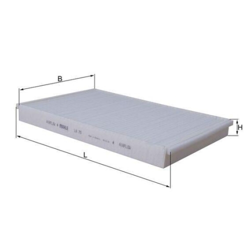 Filter Innenraumluft Mahle LA 75 f&uuml;r Gmc Opel Vauxhall Chevrolet General Motors