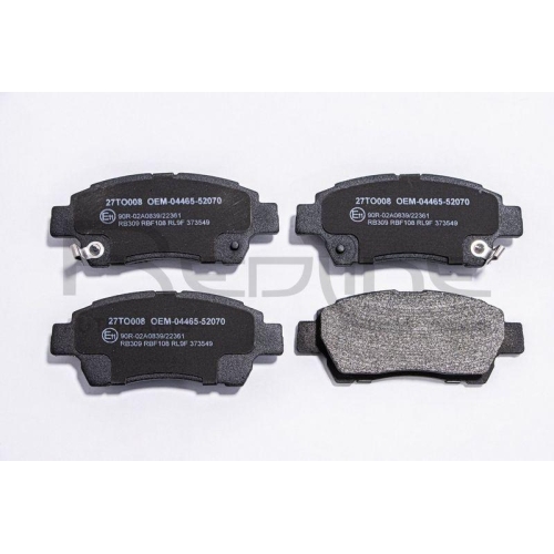 Bremsbelagsatz Scheibenbremse Red-line 27TO008 f&uuml;r Toyota Lexus Vorderachse