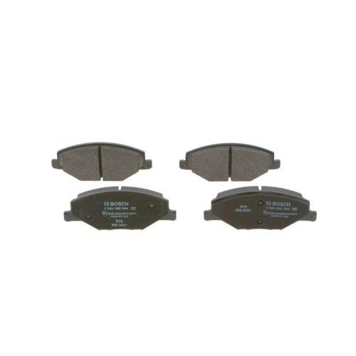 Bremsbelagsatz Scheibenbremse Bosch 0986495390 f&uuml;r Audi Seat Skoda VW