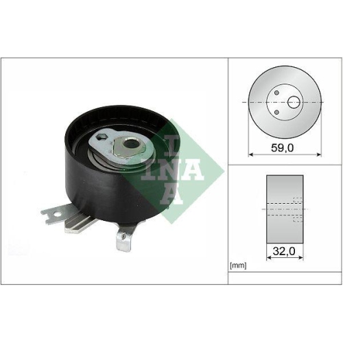 Spannrolle Zahnriemen Schaeffler Ina 531 0906 10 für Renault Dacia