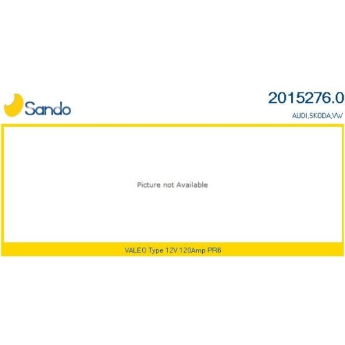 Generator Sando 2015276.0 f&uuml;r VW Vag