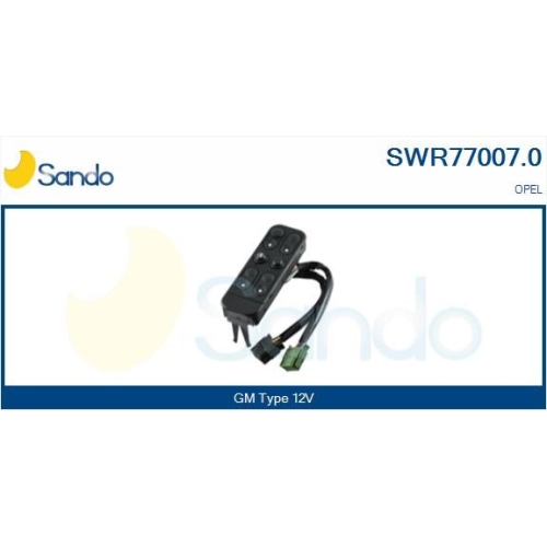 Schalter Fensterheber Sando SWR77007.0 f&uuml;r Opel Fahrerseitig