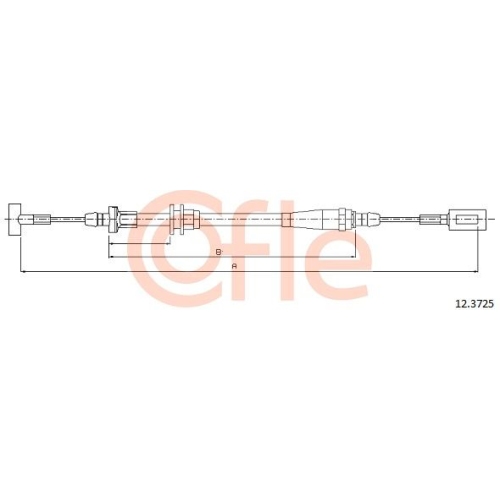 Cable Pull Parking Brake Cofle 12.3725 for Iveco