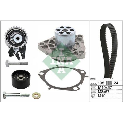 Wasserpumpe + Zahnriemensatz Schaeffler Ina 530 0626 30 f&uuml;r Alfa Romeo Fiat