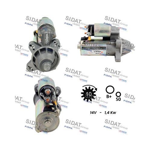 Starter Sidat S12VS0694 f&uuml;r Ford Opel Hitachi
