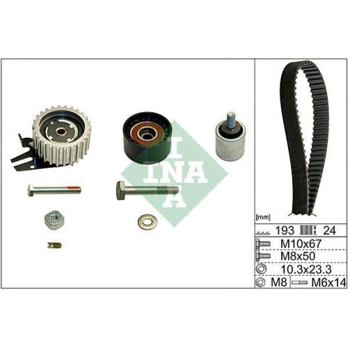 Zahnriemensatz Schaeffler Ina 530 0619 10 für Opel Saab Vauxhall General Motors