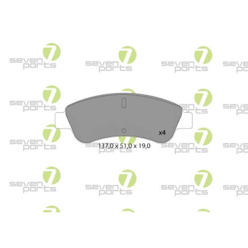 Bremsbelagsatz Scheibenbremse 7 Seven Parts SVP21010 f&uuml;r Citro&euml;n Opel Peugeot