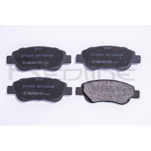 Bremsbelagsatz Scheibenbremse Red-line 27TO036 f&uuml;r Citro&euml;n Opel Peugeot Toyota
