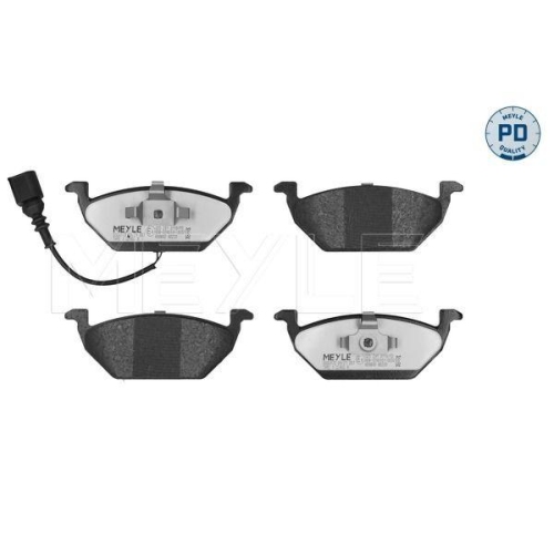 Bremsbelagsatz Scheibenbremse Meyle 0252313119PD f&uuml;r Audi Seat Skoda VW