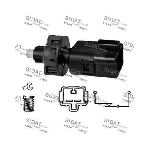Bremslichtschalter Sidat 5.140083 für Citroën Peugeot Toyota Citroën/peugeot