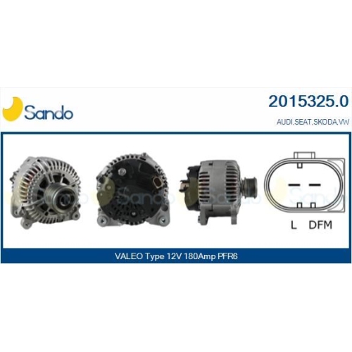 Generator Sando 2015325.0 für Chrysler Vag