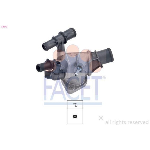 Thermostat K&uuml;hlmittel Facet 7.8573 Made In Italy - Oe Equivalent f&uuml;r Fiat