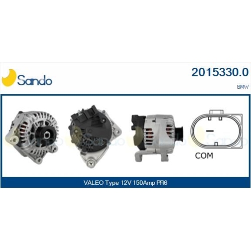 Generator Sando 2015330.0 f&uuml;r Bmw
