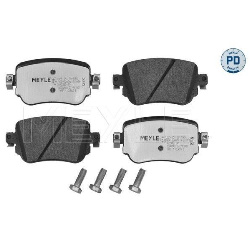 Bremsbelagsatz Scheibenbremse Meyle 0252510917PD f&uuml;r Audi Seat Skoda VW