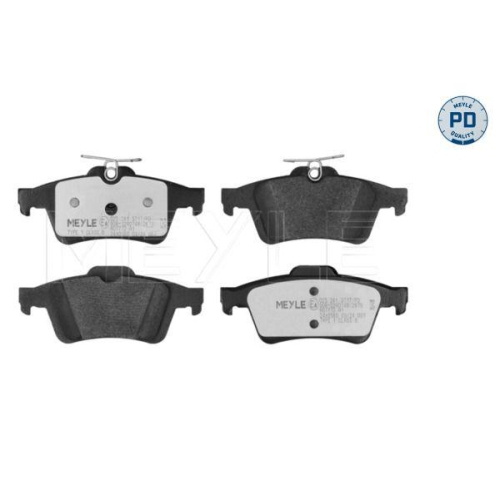 Bremsbelagsatz Scheibenbremse Meyle 0252413717PD f&uuml;r Ford Mazda Opel Saab Volvo