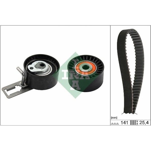 Zahnriemensatz Ina 530 0612 10 f&uuml;r Citro&euml;n Fiat Ford Mazda Mitsubishi Peugeot