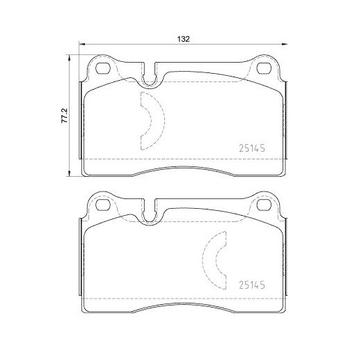Bremsbelagsatz Scheibenbremse Brembo P85159 Prime Line f&uuml;r Audi Seat Skoda VW
