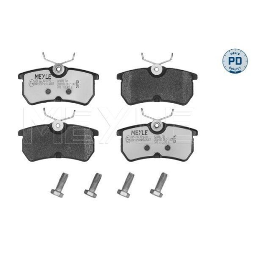 Bremsbelagsatz Scheibenbremse Meyle 0252335314PD f&uuml;r Ford Hinterachse