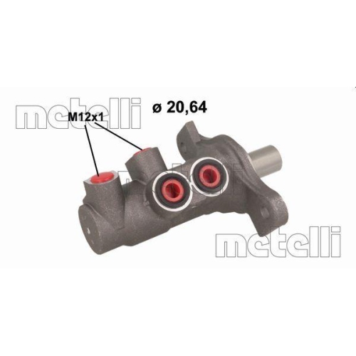 Hauptbremszylinder Metelli 05-1130 f&uuml;r Renault Dacia